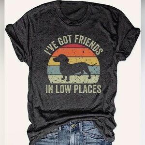NEW Gray Dachshund Shirt